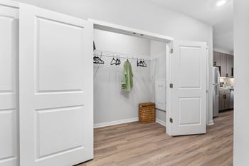 Expansive walk-in closets